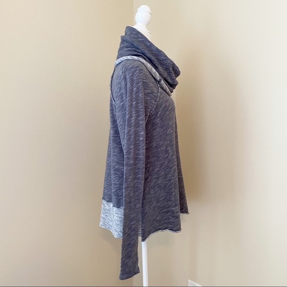 Free People Beach Oversized Cowl Neck Cotton Pullover Top - XS/S - Picture 4 of 14